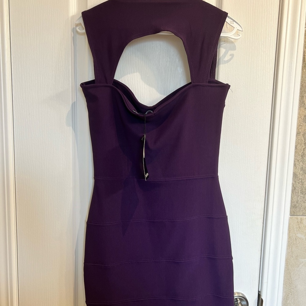 Purple bodycon mini dress. Size 6/UK10